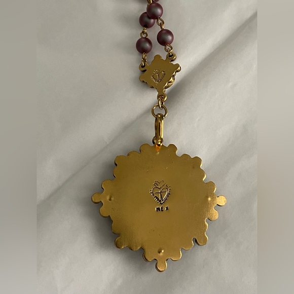 Virgins Saints & Angels Magdalena Necklace Purple Iridescent Beads Multi Length - Picture 6 of 8